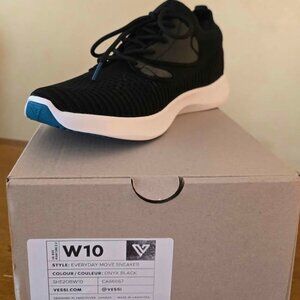 Vessi Everyday Move Sneaker Onyx Black Women's Size 10 Waterproof NEW